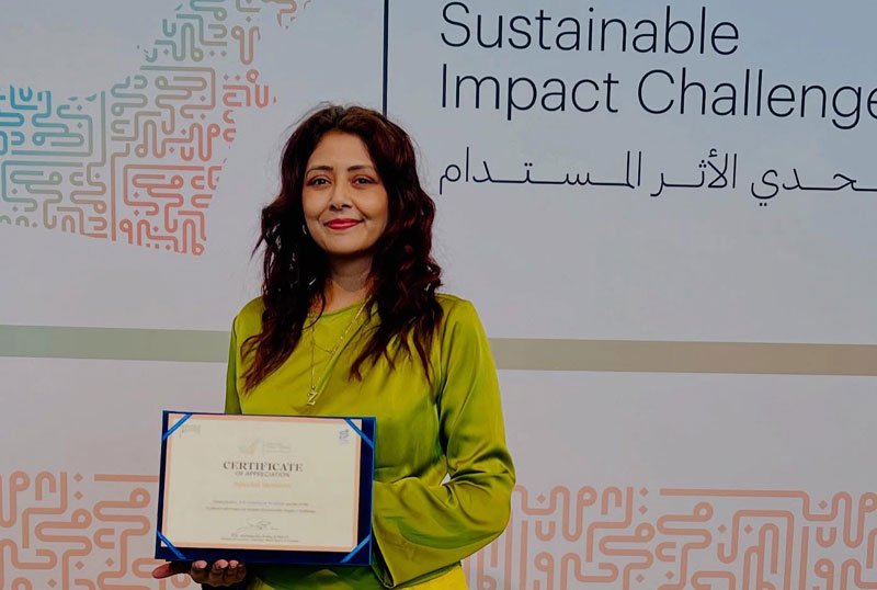 Sustainable Impact Award by Majra UAE Date June 2025